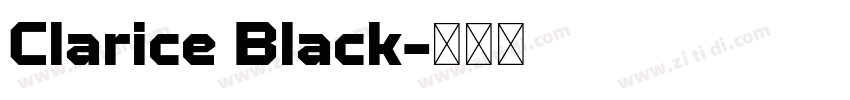 Clarice Black字体转换 Clarice Black字体转换